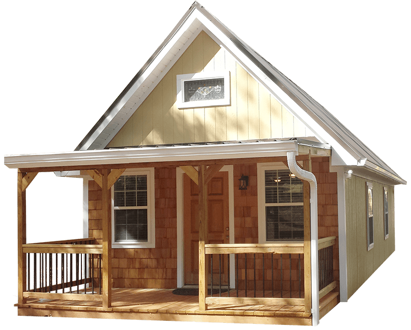 Large brown shed